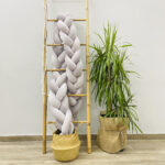 πάντα κούνιας πλεξούδα γκρι