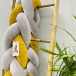 Πάντα Κούνιας Πλεξούδα Μουσταρδί - Γκρι - Image 2