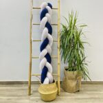 πάντα πλεξούδα μπλε - γκρι