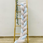 πάντα πλεξούδα γαλάζιο - γκρι