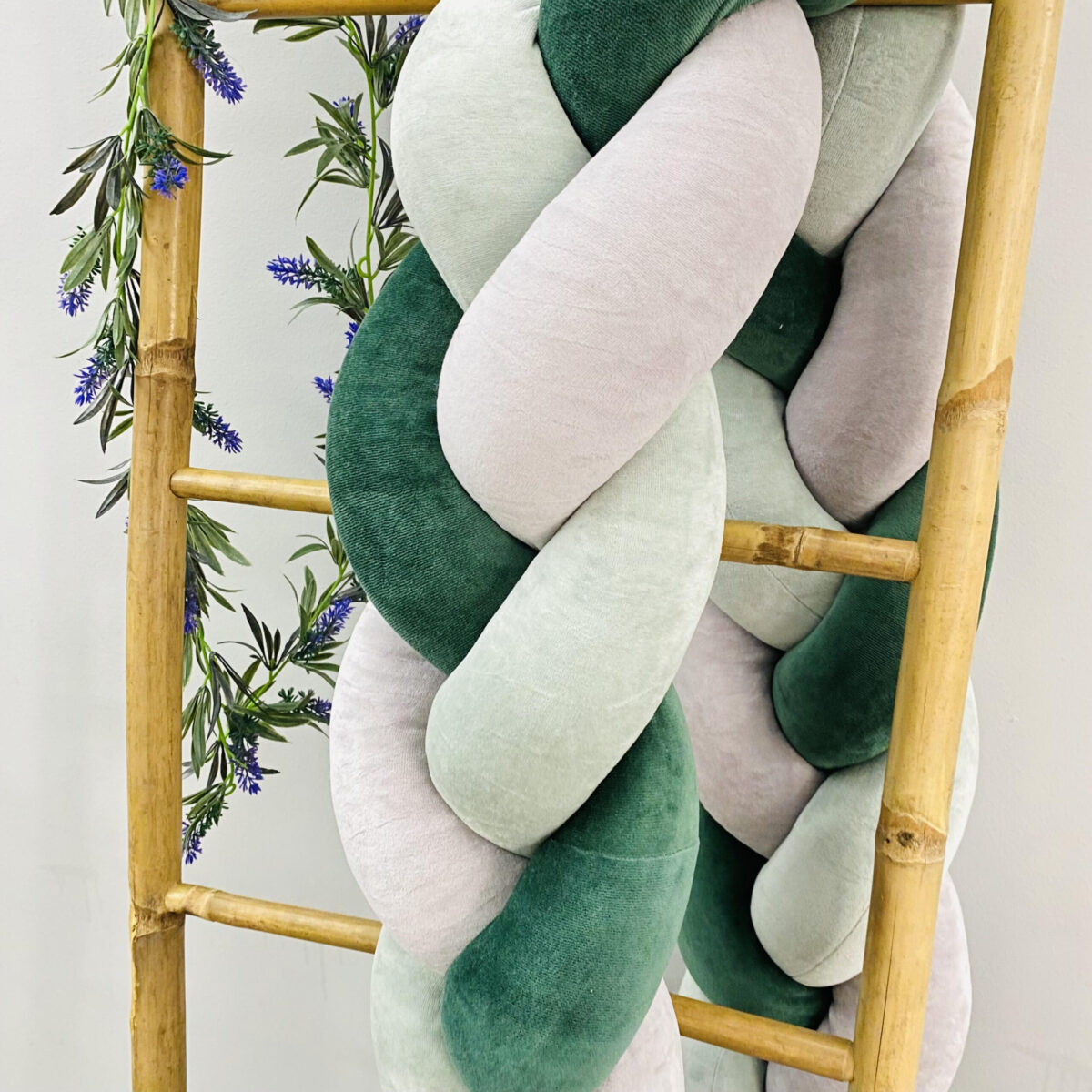 Πάντα Kούνιας Πλεξούδα Κυπαρισσί - Ευκάλυπτος - Γκρι - Image 2