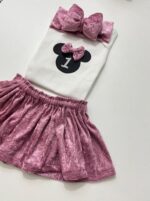Σετ ρούχων nude velvet minnie mouse