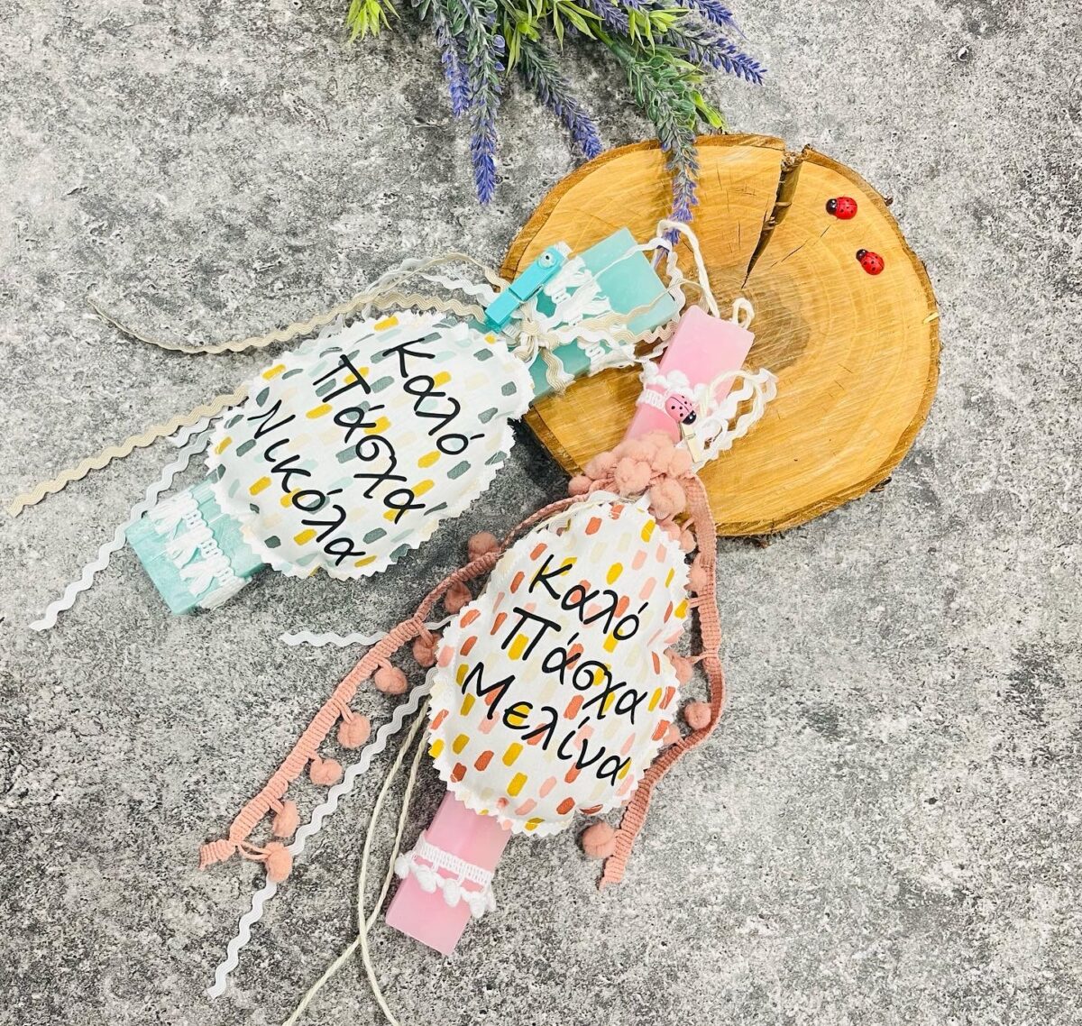 Πασχαλινή λαμπάδα egg girl - Image 2