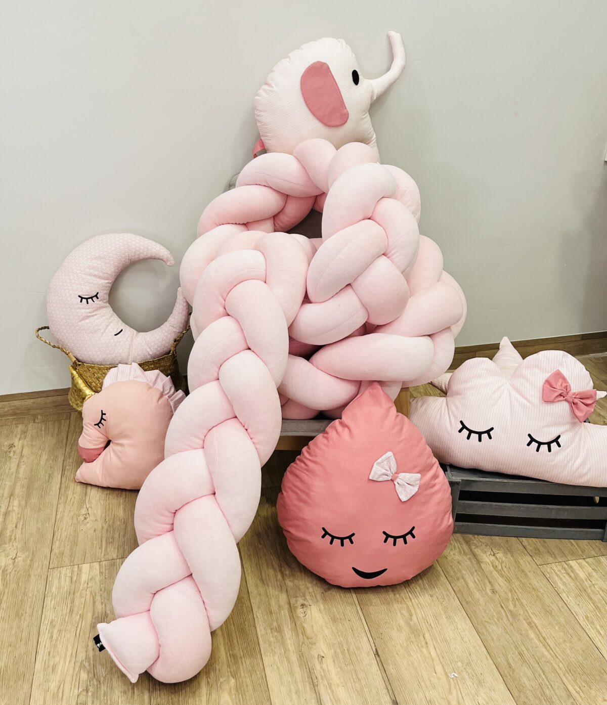 Πάντα Κούνιας Μαξιλάρι Pink Lovers - Image 2