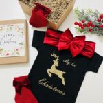 Xmas Gift Box 'First Christmas' με Ελαφάκι για Κορίτσι