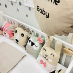 Πάντα Μαξιλάρι Ζωάκια Beige - Dusty Pink - Eucalyptus - Image 2