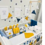 Πάντα Μαξιλάρι Ζωάκια Mix Indigo Gold Stars - Image 3