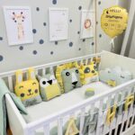 πάντα μαξιλάρι Yellow Eucalyptus για βρεφική κούνια