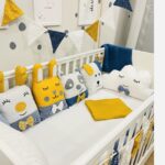 Πάντα Μαξιλάρι Ζωάκια Mix Indigo Gold Stars - Image 2