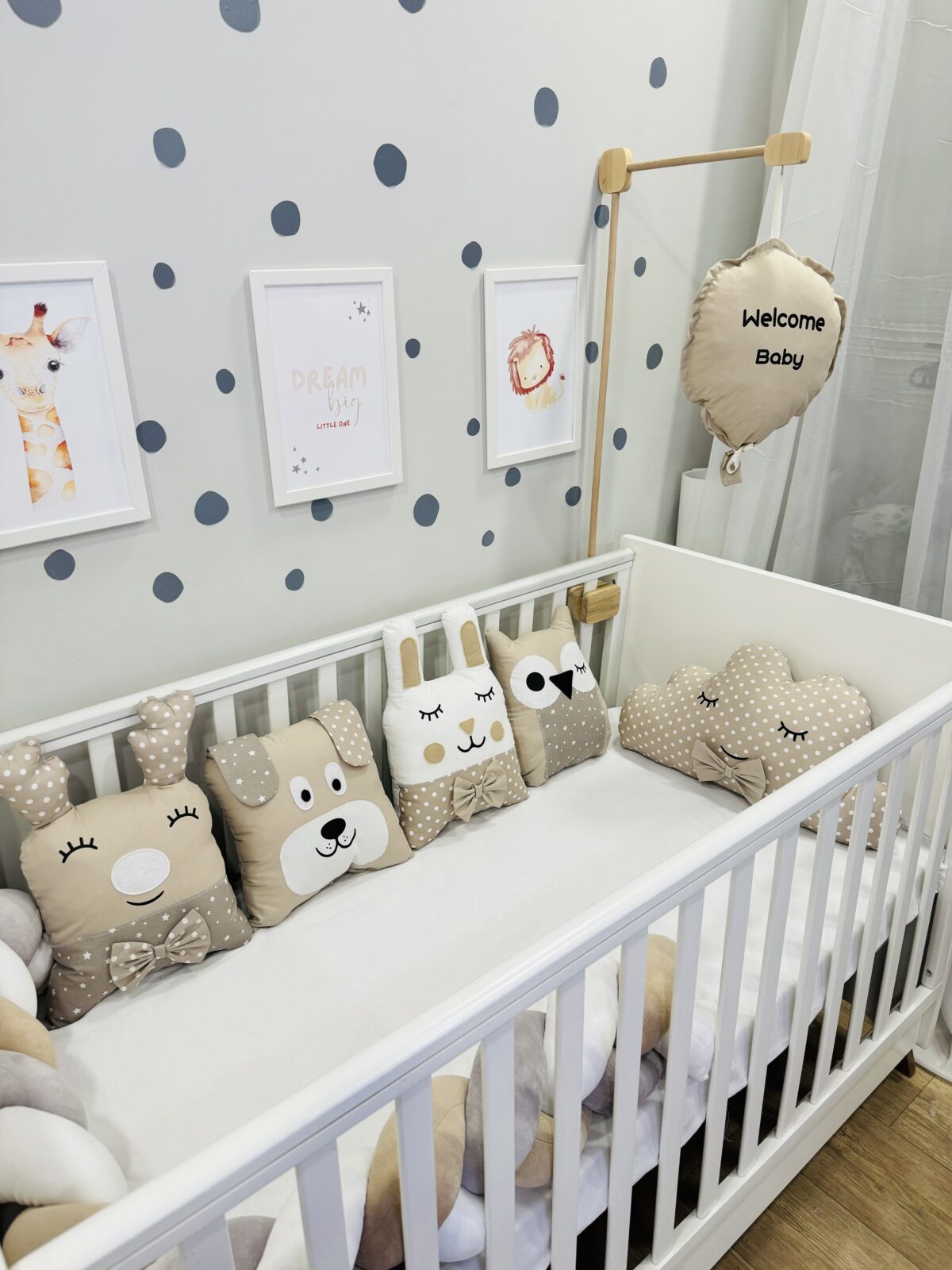 Πάντα Μαξιλάρι Ζωάκια Beige Stars - Image 3