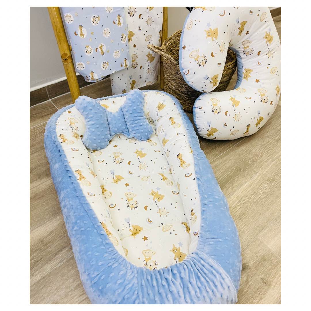 Βρεφική Φωλιά Boy Lion and Friends Βρεφική φωλιά υποαλλεργική με σχέδιο