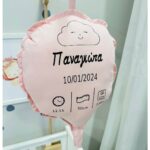 μπαλόνι διακοσμητικό με στοιχεία γέννησης σε πολλές αποχρώσεις