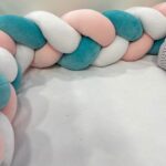 πάντα πλεξούδα τιρκουάζ ροζ λευκό