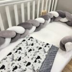 πάντα πλεξούδα γκρι λευκό