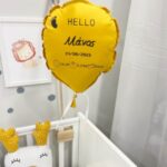 Μπαλόνι διακοσμητικό με στοιχεία γέννησης Baby feet - Image 4