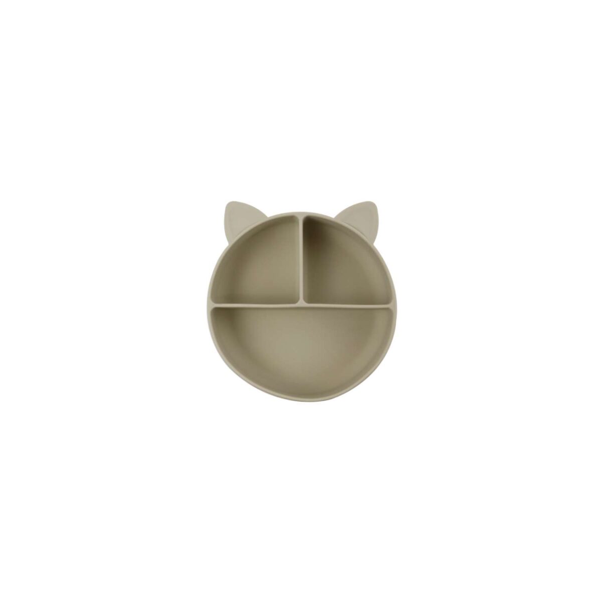 πιάτο σιλικόνης μπεζ με χωρίσματα