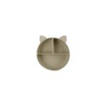 πιάτο σιλικόνης μπεζ με χωρίσματα