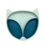 Πιάτο σιλικόνης με βεντούζα μπλε σε σχήμα γάτας