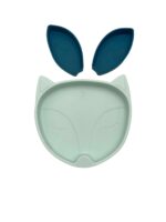 πιάτο σιλικόνης μπλε με αποσπώμενα χωρίσματα