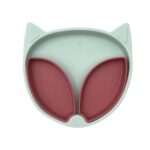 Πιάτο σιλικόνης με βεντούζα ροζ