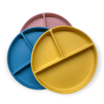 πιάτο σιλικόνης με χωρίσματα και βεντούζα