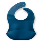 σαλιάρα σιλικόνης μπλε