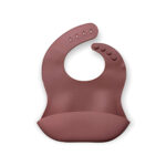 σαλιάρα σιλικόνης ροζ