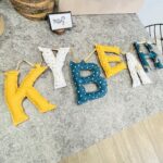 γιρλάντα με όνομα πετρόλ και ώχρα