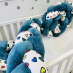 πάντα κούνιας πλεξούδα πετρολ με καρδιές