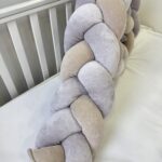 άντα κούνιας πλεξούδα Γκρι-Μπεζ