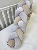 άντα κούνιας πλεξούδα Γκρι-Μπεζ