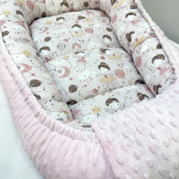 βρεφική φωλιά σχέδιο μπαλαρίνα ροζ παστελ