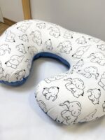 μαξιλάρι θηλασμού με σχέδιο ελεφαντάκια σε χρώμα μπλε