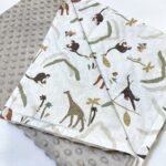 βρεφική κουβέρτα αγκαλιάς μπεζ σαφάρι