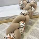 πάντα πλεξούδα μπεζ φλοραλ