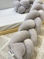 πάντα κούνιας πλεξούδα γκρι