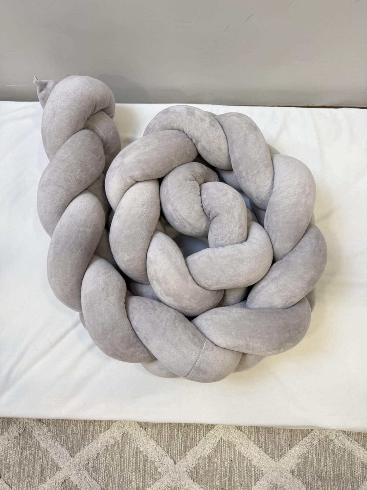 Πάντα Kούνιας Πλεξούδα Γκρι - Image 2