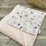 κουβέρτα minky με σχέδιο μπαλαρίνες