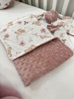 Βρεφική Κουβέρτα αγκαλιάς Pink Elephants - Image 2