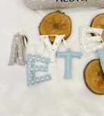 Γκρι-Γαλάζιο Name Banner - Image 2