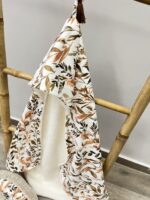 μπουρνούζι βρεφικό κάπα με σχέδιο φθινοπωρινά φύλλα