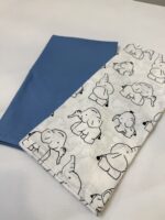 πάνες αγκαλιάς 100% βαμβακερές μπλε ,σχέδιο ελεφαντάκι
