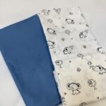 πάνες αγκαλιάς 100% βαμβακερές μπλε ,σχέδιο ελεφαντάκι