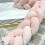 πάντα κούνιας πλεξούδα ροζ παστελ