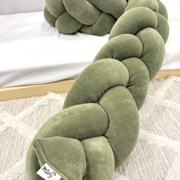 πάντα κούνιας πλεξούδα λαδί