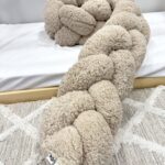 πάντα κούνιας πλεξούδα μπουκλέ teddy μπεζ