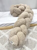 πάντα κούνιας πλεξούδα μπουκλέ teddy μπεζ