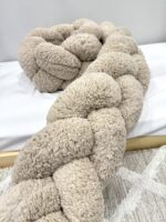 Πάντα Κούνιας Πλεξούδα Teddy Beige - Image 2