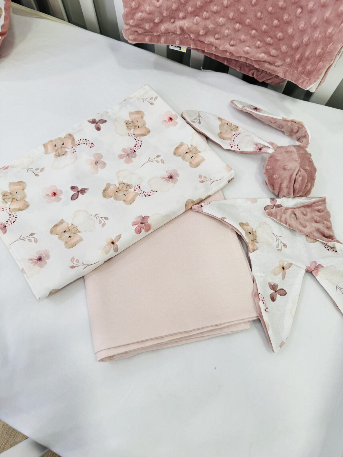 Σετ σεντόνια Pink Elephants - Image 2