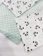 σετ σεντόνια μέντα με σχέδιο πάντα λίκνου και κούνιας